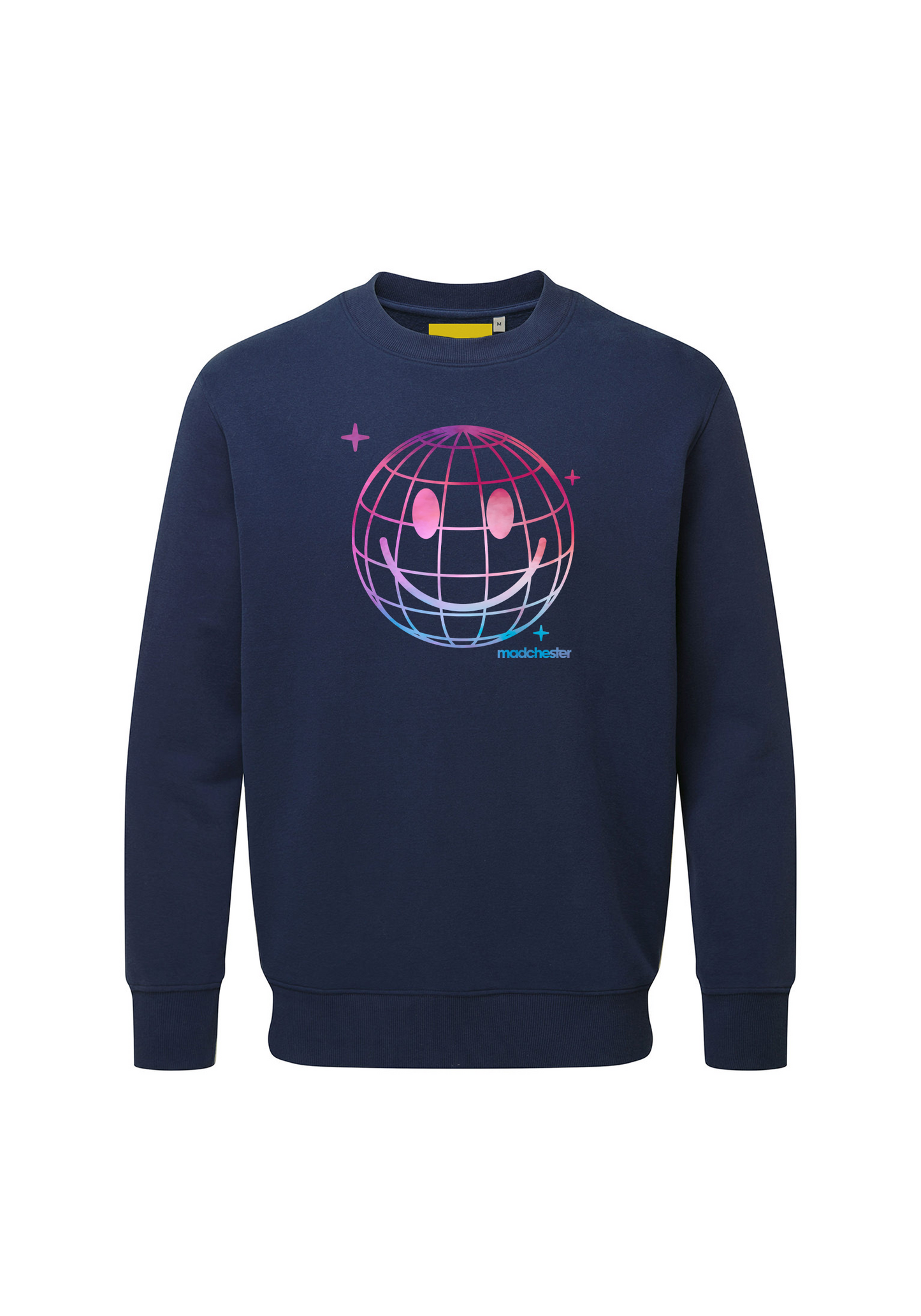 WORLD SMILES PURPLE CREW SWEAT