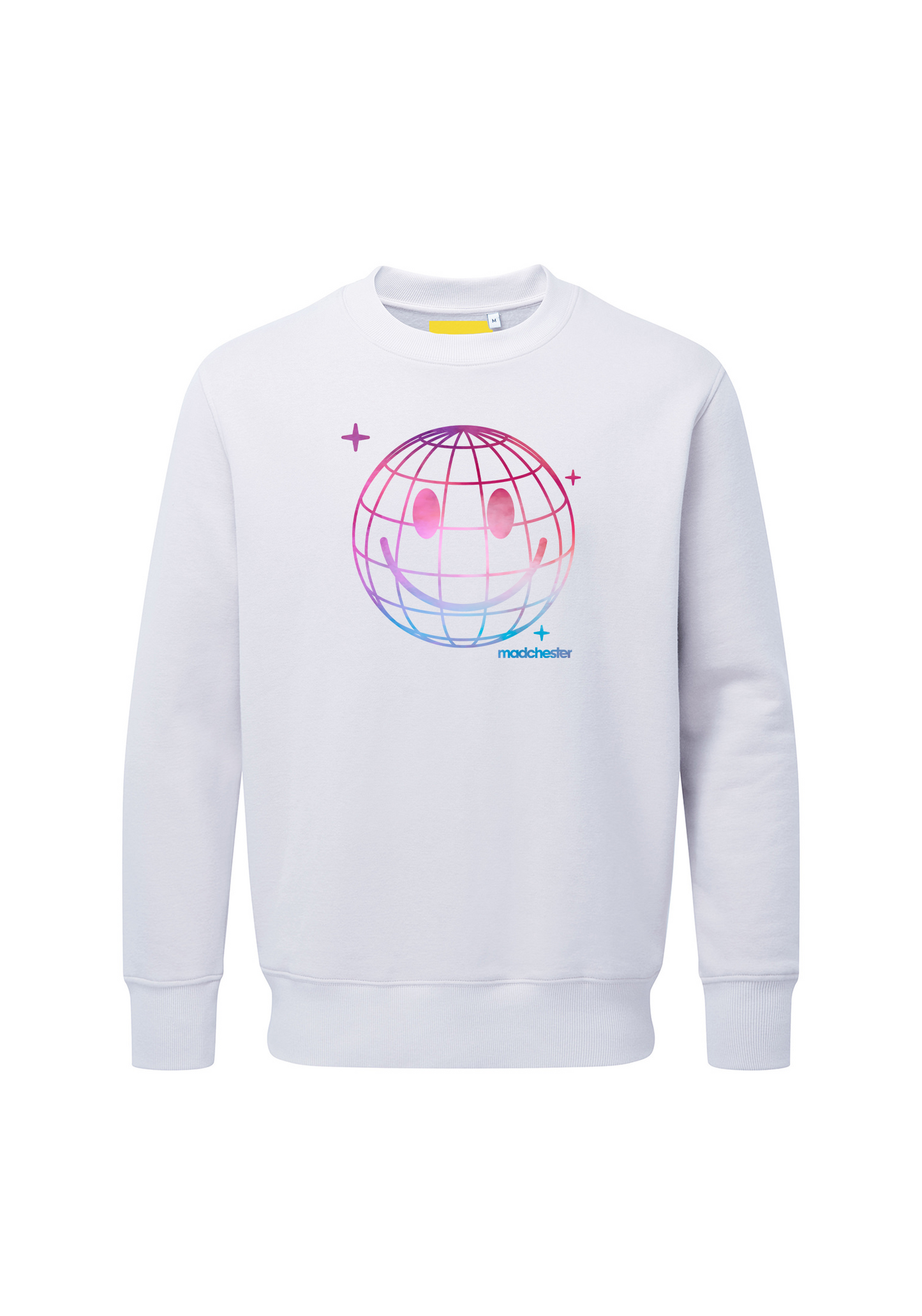 WORLD SMILES PURPLE CREW SWEAT