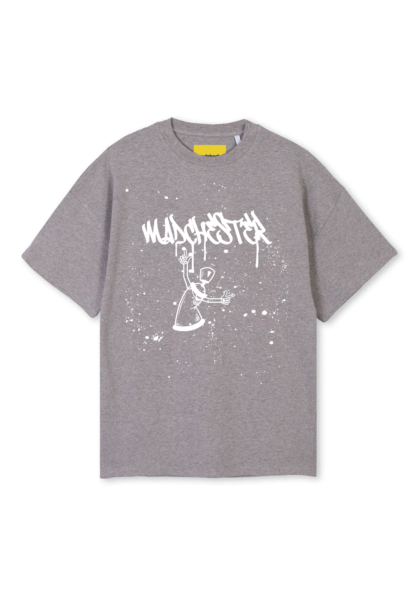 SPRAY CAN CHEST PRINT TEE - WHITE PRINT