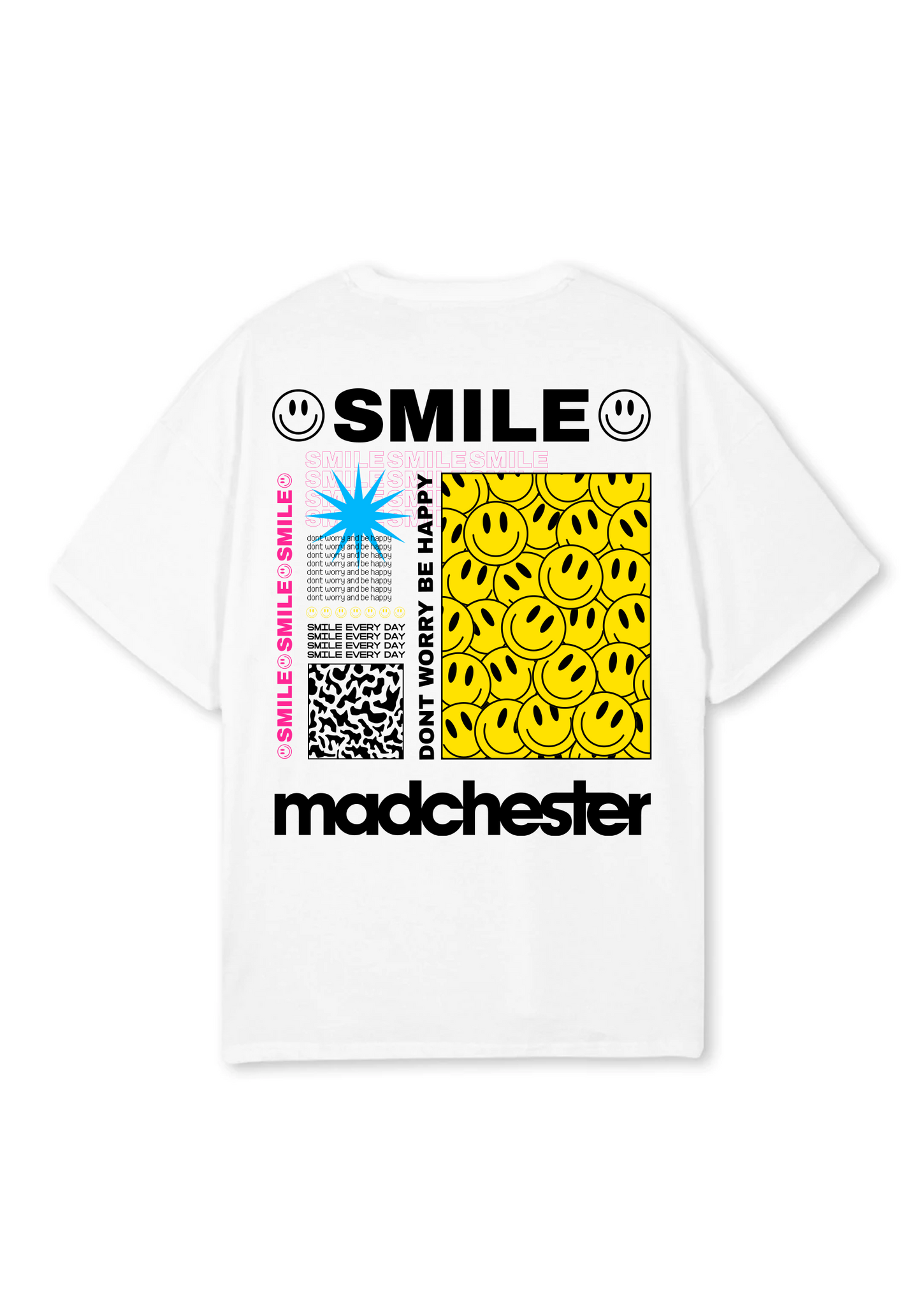 MADCHESTER SMILE BACK PRINT TEE